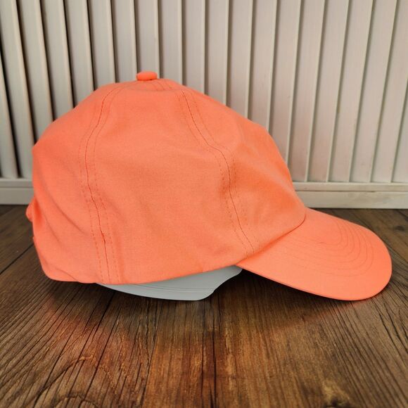 Under Armour Women's Shadow Run Hat Cap Neon Coral Orange Running Lightweight - Picture 4 of 11